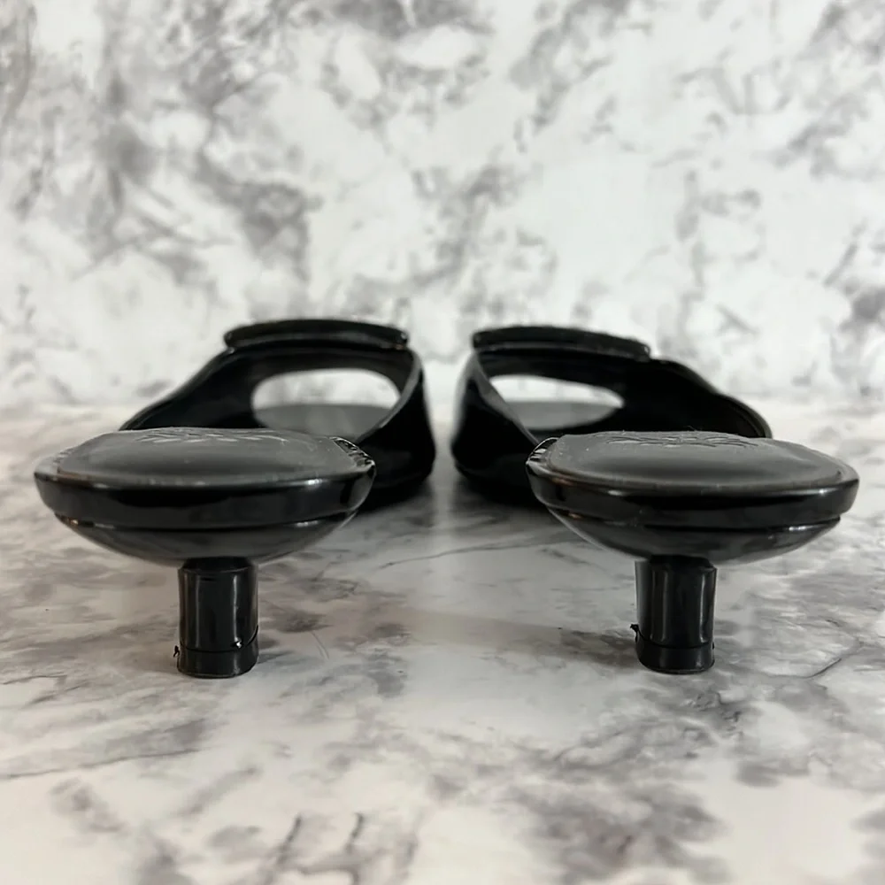 Yelllow Box Black Shiny Rhinestone Slip On Shoes size 6 - Picture 7 of 12